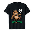 Funny Capybara Playing Soccer T-Shirt - Novelty Apparel for Adults - T-Shirt, Sweatshirt, Hoodie