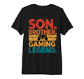 Son Brother Gamer Legend Video Game T-Shirt - Unique Graphic Men Women - T-Shirt, Sweatshirt, Hoodie