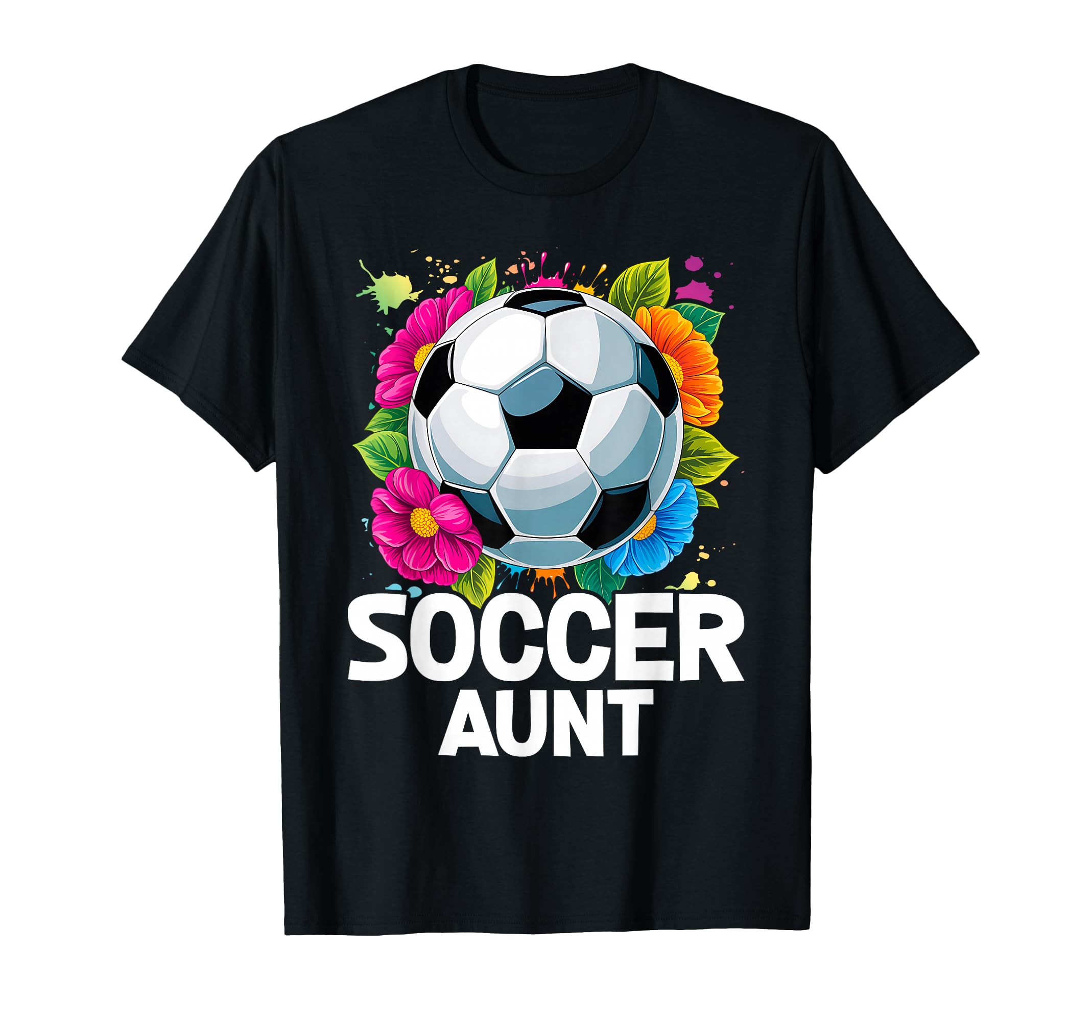 Soccer Aunt Heart Sport Lover Auntie T-Shirt - Custom Art Print Men Women - T-Shirt, Sweatshirt, Hoodie