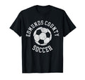 Edmunds County Soccer Distressed 90S T-Shirt - Novelty Apparel Unisex - T-Shirt, Sweatshirt, Hoodie