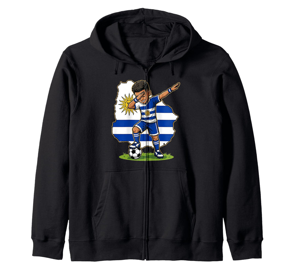 Uruguay Soccer Dab Flag T-Shirt - Trendy Graphic Men Women - T-Shirt, Sweatshirt, Hoodie