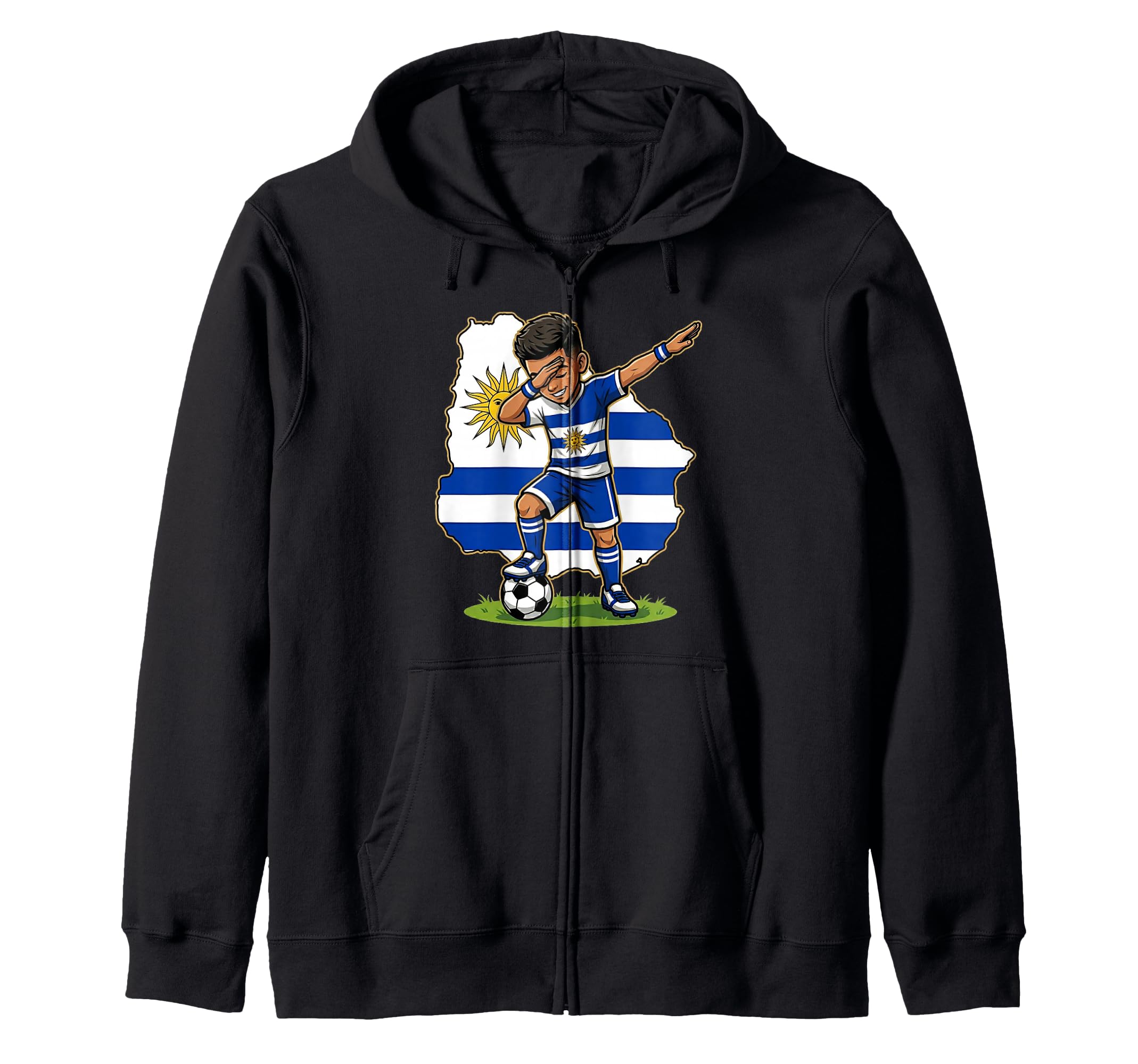 Uruguay Soccer Dab Flag T-Shirt - Trendy Graphic Men Women - T-Shirt, Sweatshirt, Hoodie