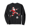 Santa Claus Playing Soccer Family Sweatshirt - Casual Everyday Wear Unisex - T-Shirt, Sweatshirt, Hoodie