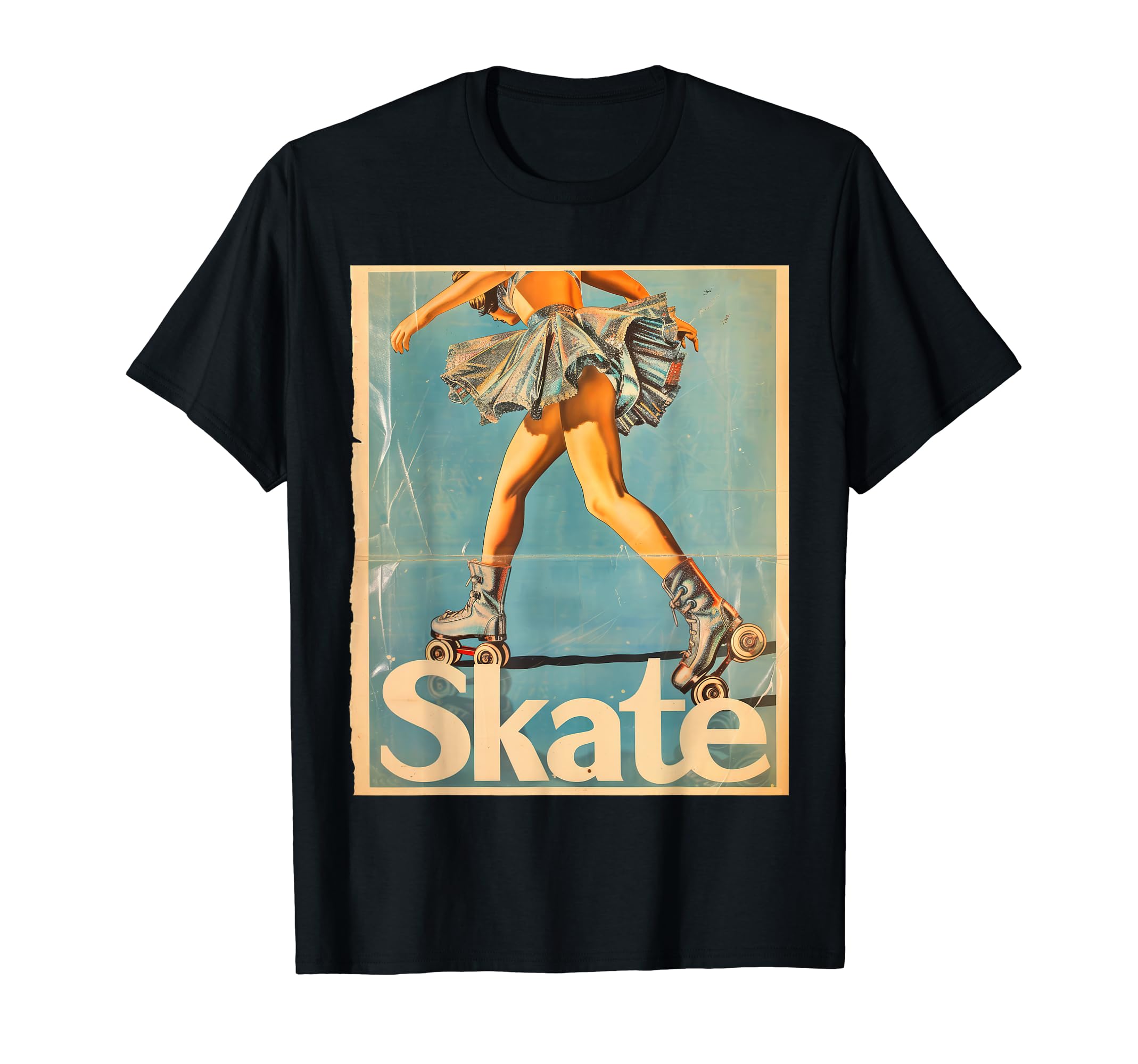 Roller Skating Skate Blue Uniform T-Shirt - Graphic Print Men Women - T-Shirt, Sweatshirt, Hoodie