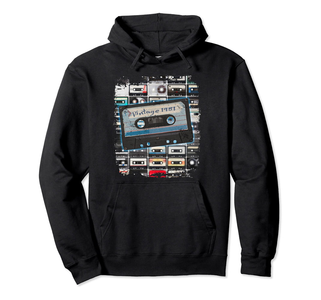 Best 1981 Funny Celebrate Birthday Hoodie - Custom Art Print Men Women - T-Shirt, Sweatshirt, Hoodie