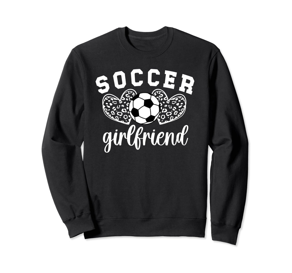 Soccer Girlfriend Hearts Soccer Sweatshirt - Minimalist Print Unisex - T-Shirt, Sweatshirt, Hoodie