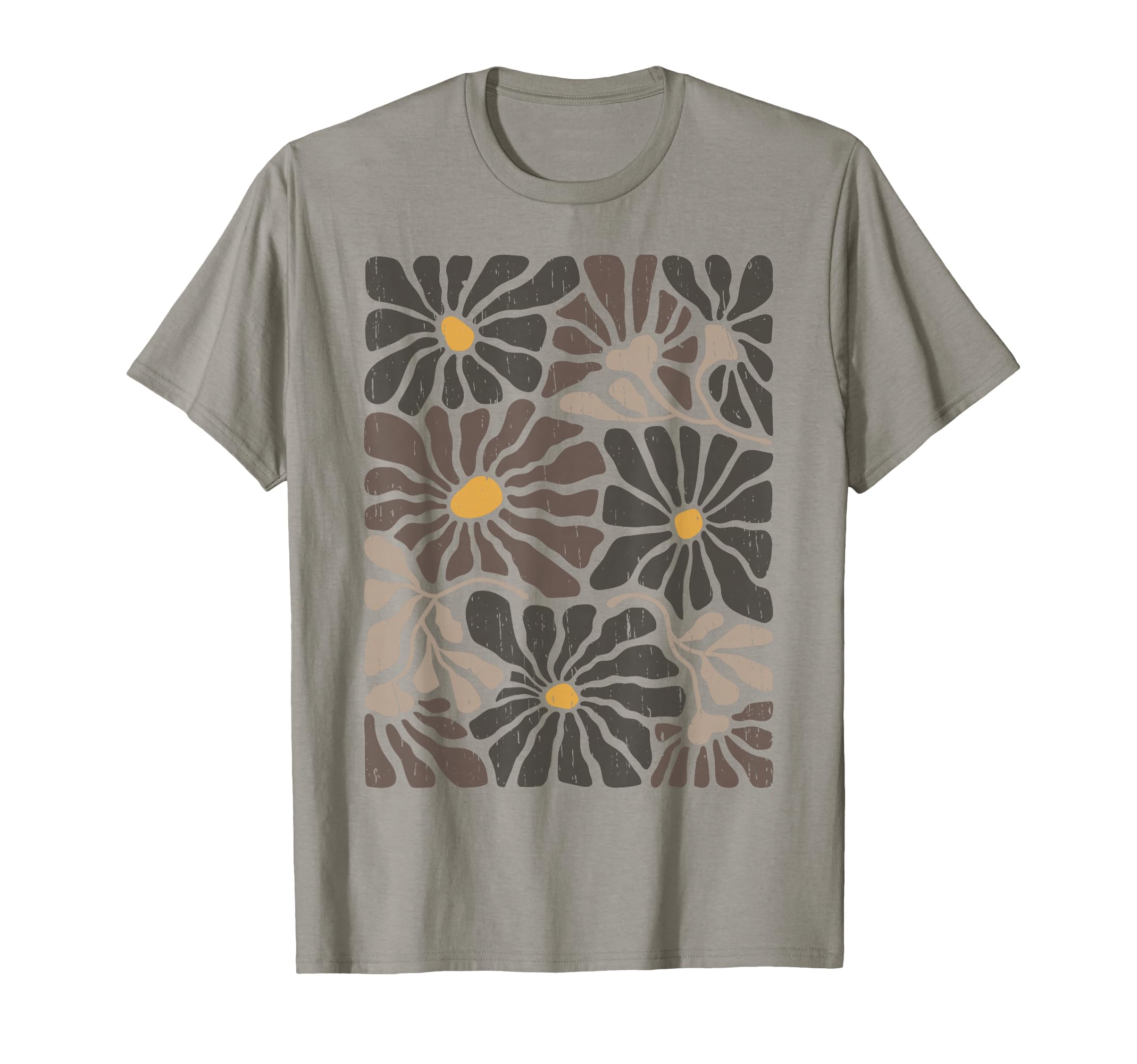 Dark Floral Pattern Boho Wildflowers T-Shirt - Unique Graphic for Adults - T-Shirt, Sweatshirt, Hoodie