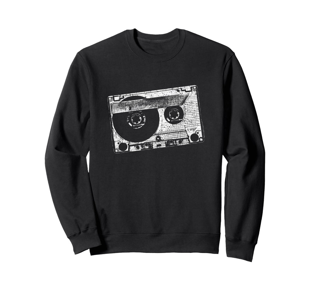 Cassette Tape Simple 80S 90S Music Sweatshirt - Minimalist Print for Adults - T-Shirt, Sweatshirt, Hoodie