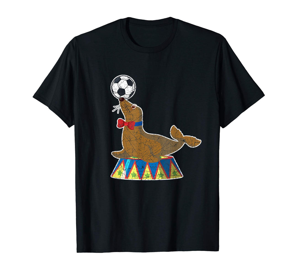 Ocean Animal Soccer Ball Bow Tie Seal T-Shirt - Trendy Graphic Men Women - T-Shirt, Sweatshirt, Hoodie