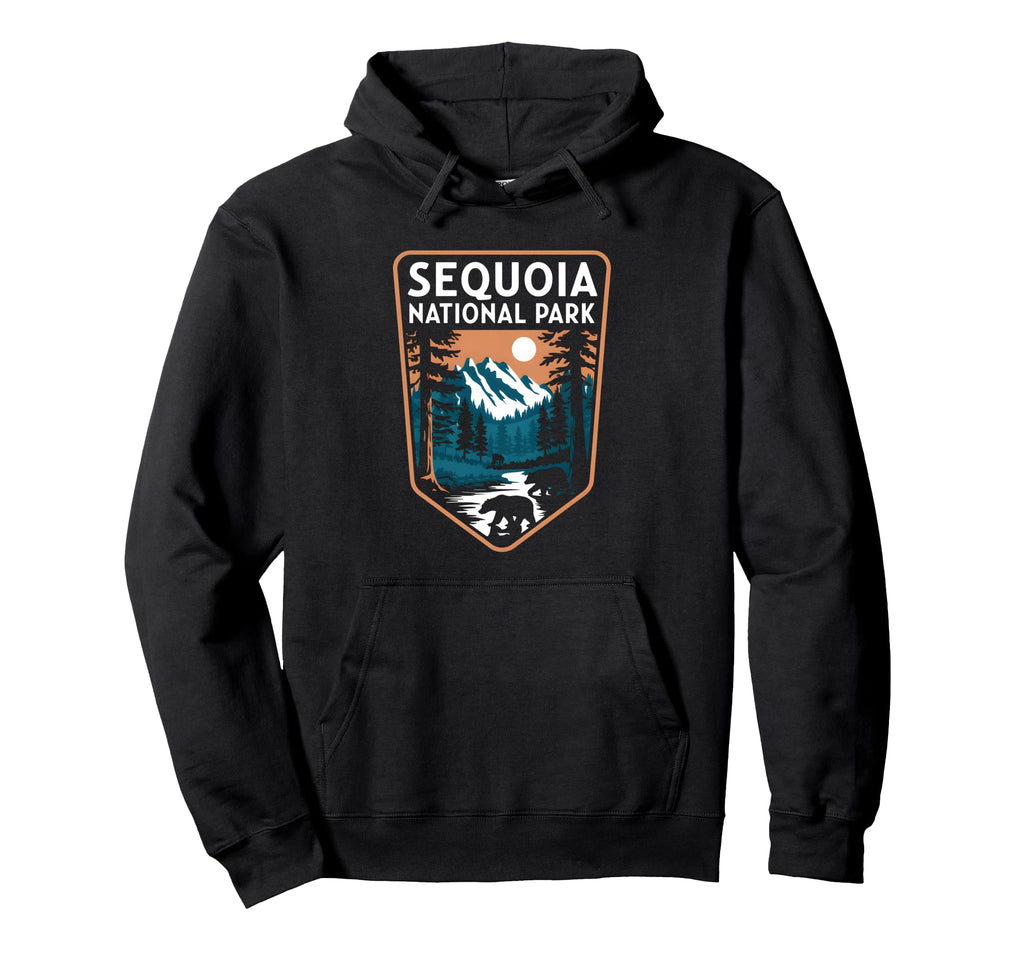 Sequoia National Park Mountain Bear Hoodie - Fun Novelty Design Men Women - T-Shirt, Sweatshirt, Hoodie