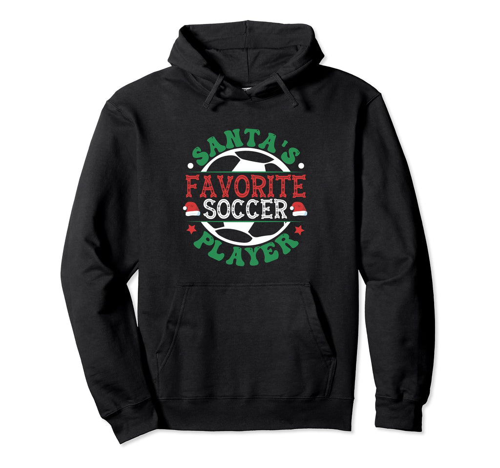 Soccer Player Santa Claus Funny Family Hoodie - Unique Graphic Unisex - T-Shirt, Sweatshirt, Hoodie