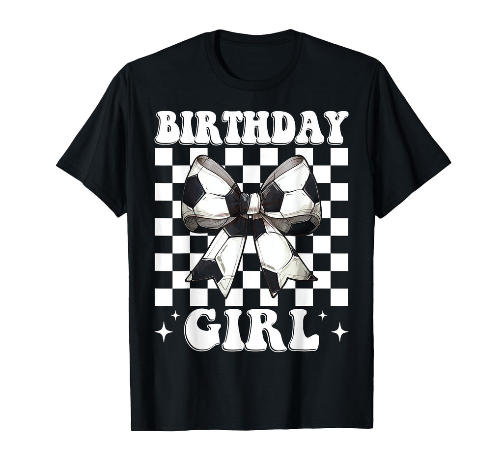 Birthday Soccer Coquette Bow T-Shirt - Trendy Graphic Men Women - T-Shirt, Sweatshirt, Hoodie