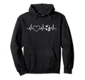 Soccer Heartbeat Football Dad Mom Hoodie - Unique Graphic for Adults - T-Shirt, Sweatshirt, Hoodie