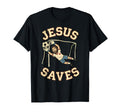 Christian Jesus Saves Soccer Goalkeeper T-Shirt - Unique Graphic Unisex - T-Shirt, Sweatshirt, Hoodie