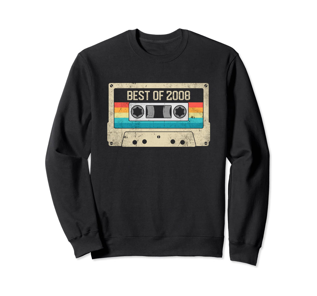 Best 2008 13Th Birthday Gift Cassette Sweatshirt - Trendy Graphic Unisex - T-Shirt, Sweatshirt, Hoodie