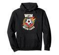 Win Love Soccer Team Spirit Player Hoodie - Graphic Print for Adults - T-Shirt, Sweatshirt, Hoodie