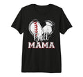 Ball Mama Baseball Soccer Heart Mom Both T-Shirt - Minimalist Print Unisex - T-Shirt, Sweatshirt, Hoodie