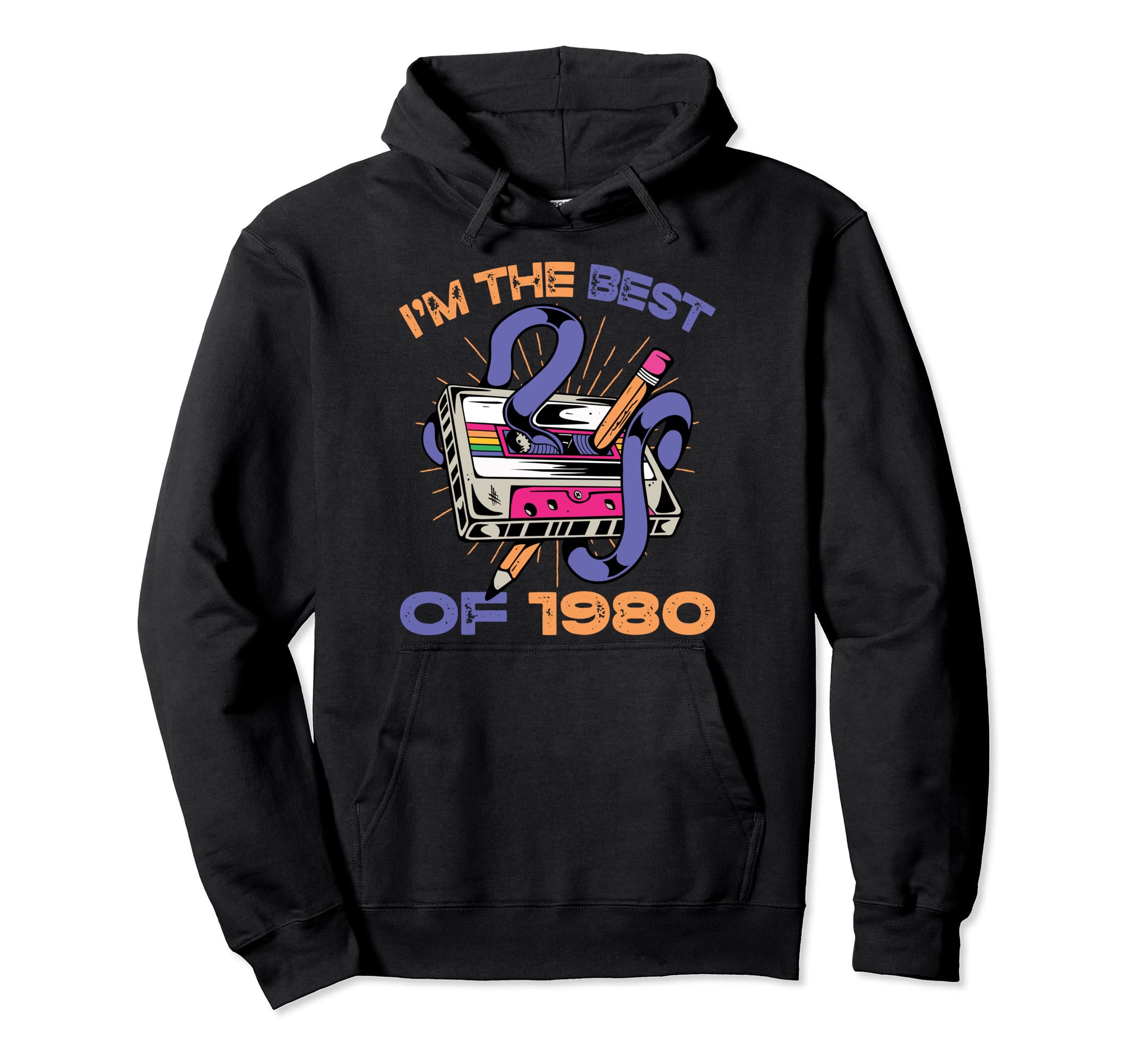 Im Best 1980 Cassette Tape Music Hoodie - Streetwear Style Unisex - T-Shirt, Sweatshirt, Hoodie