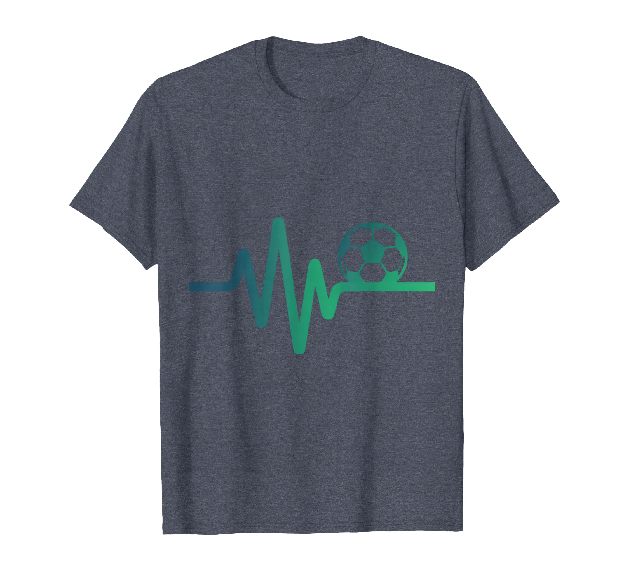 Soccer Heartbeat Line Football Love T-Shirt - Fun Novelty Design Men Women - T-Shirt, Sweatshirt, Hoodie