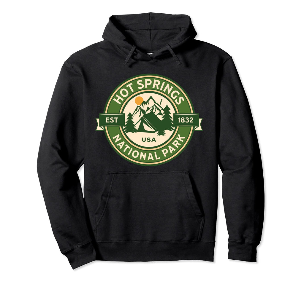 Hot Springs National Park Arkansas Hoodie - Minimalist Print Men Women - T-Shirt, Sweatshirt, Hoodie