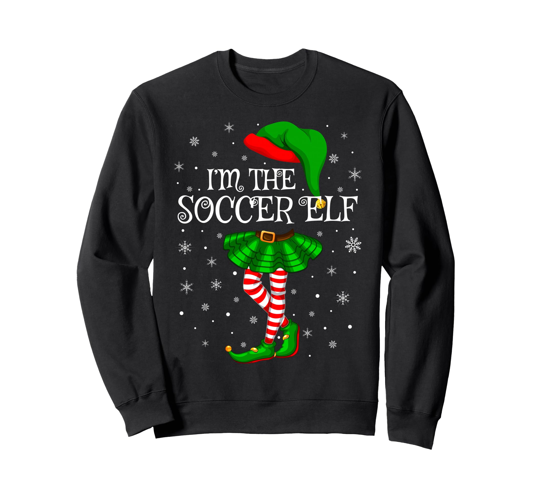 Soccer Elf Family Group Pajama Sweatshirt - Aesthetic Graphic for Adults - T-Shirt, Sweatshirt, Hoodie