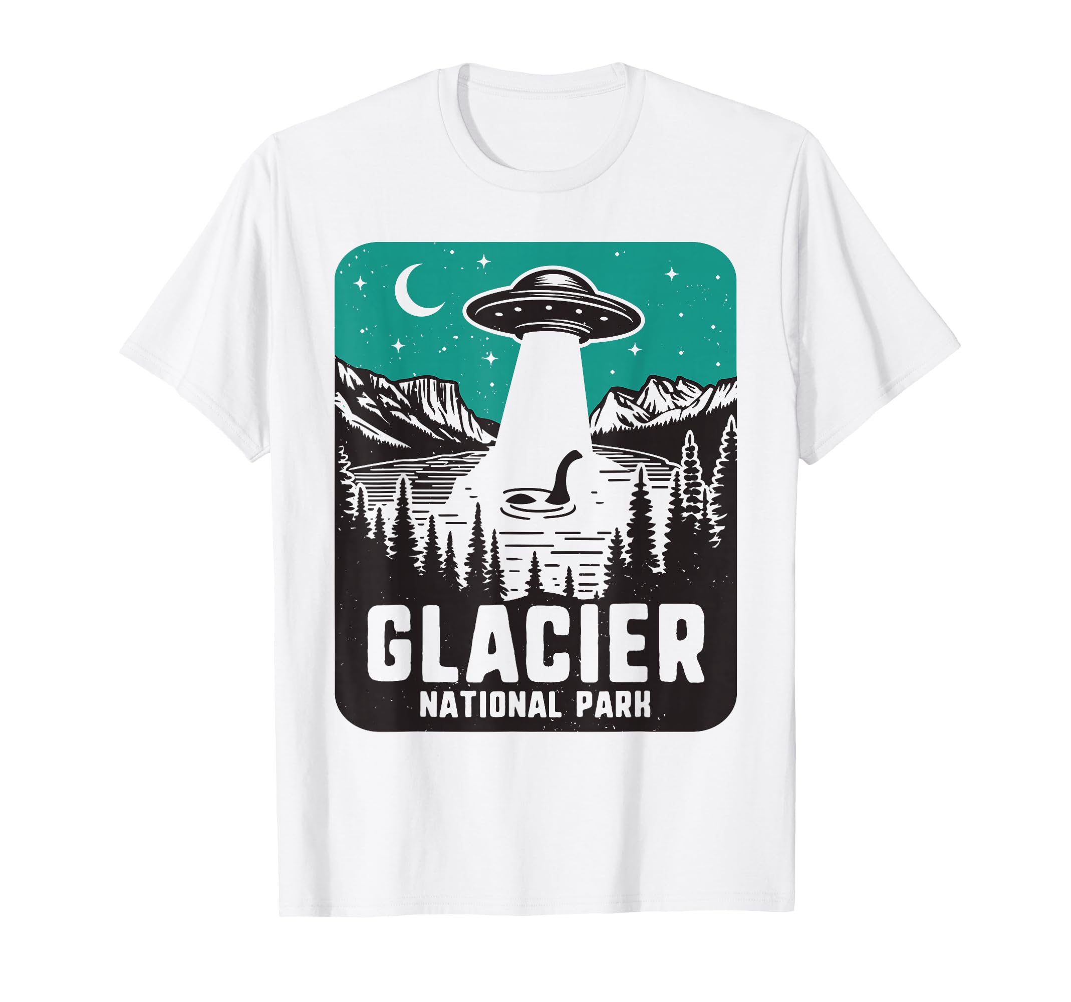Glacier National Park Montana Ufo T-Shirt - Casual Everyday Wear Unisex - T-Shirt, Sweatshirt, Hoodie