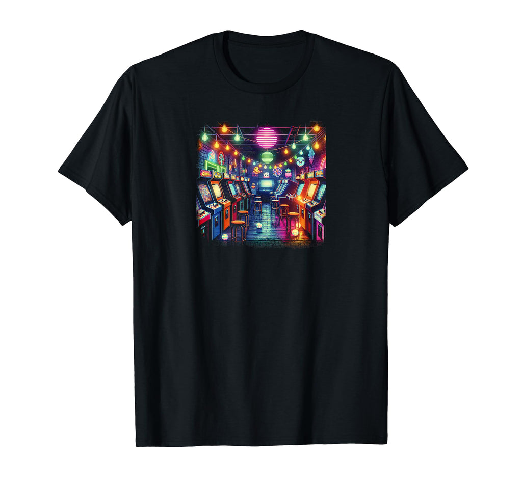 80S Arcade Alley T-Shirt - Casual Everyday Wear Men Women - T-Shirt, Sweatshirt, Hoodie