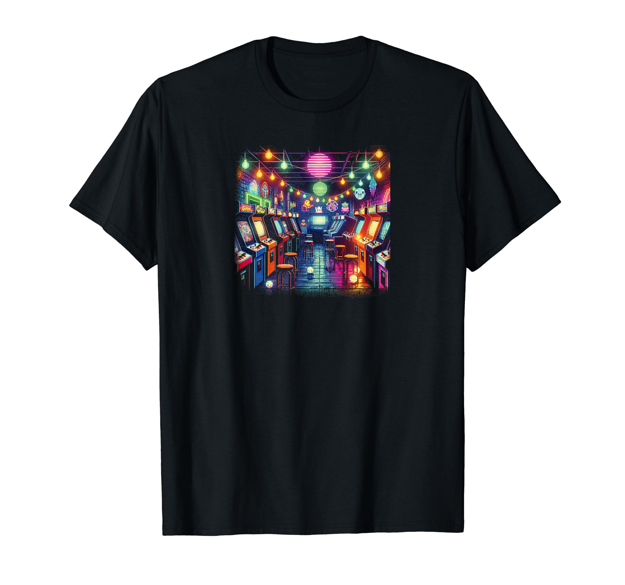 80S Arcade Alley T-Shirt - Casual Everyday Wear Men Women - T-Shirt, Sweatshirt, Hoodie