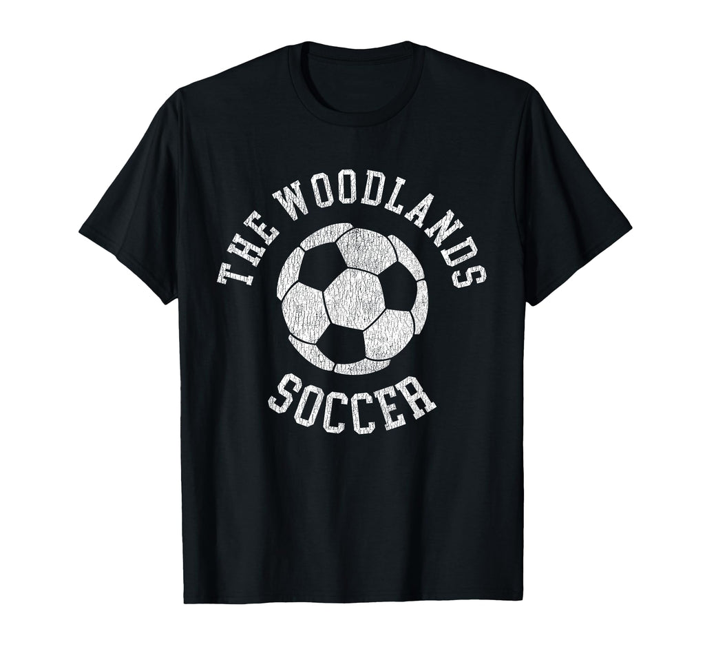 Woodlands Soccer Distressed 90S T-Shirt - Novelty Apparel Unisex - T-Shirt, Sweatshirt, Hoodie