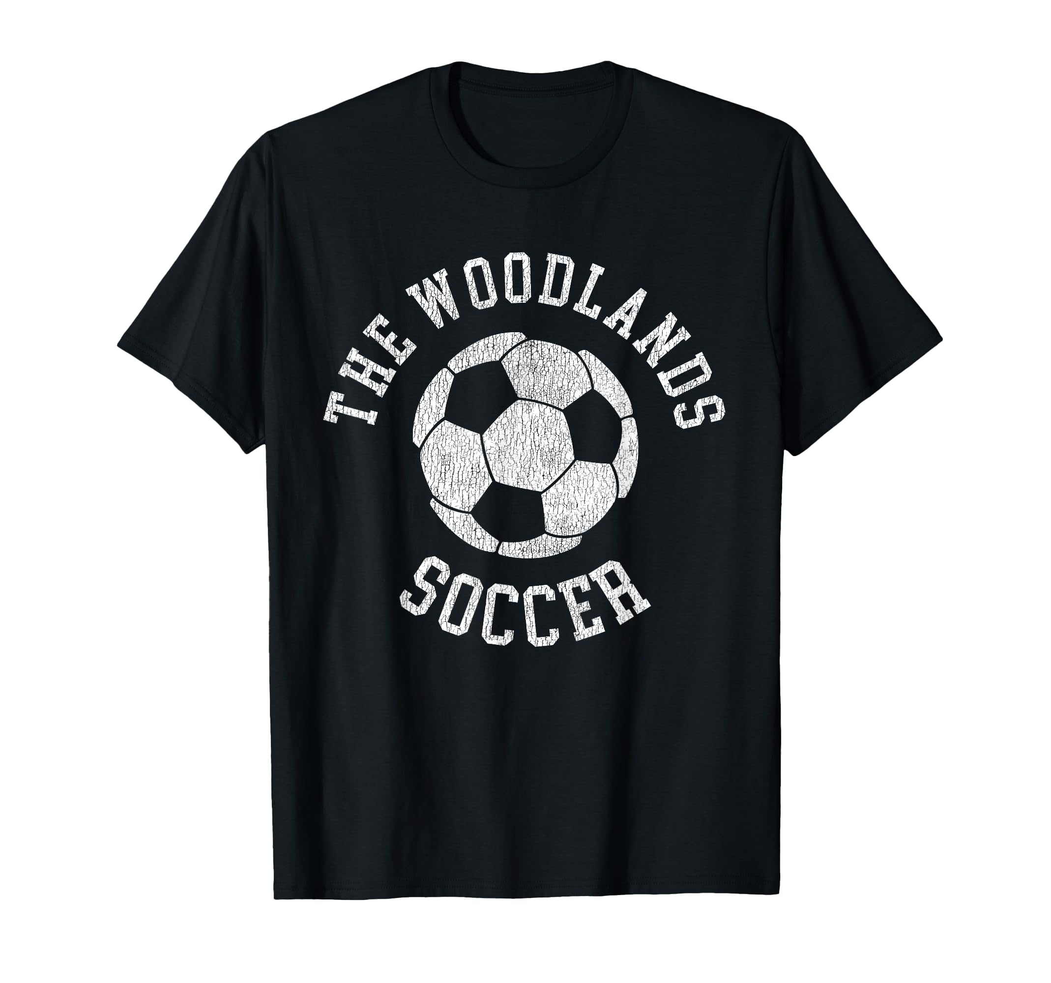 Woodlands Soccer Distressed 90S T-Shirt - Novelty Apparel Unisex - T-Shirt, Sweatshirt, Hoodie