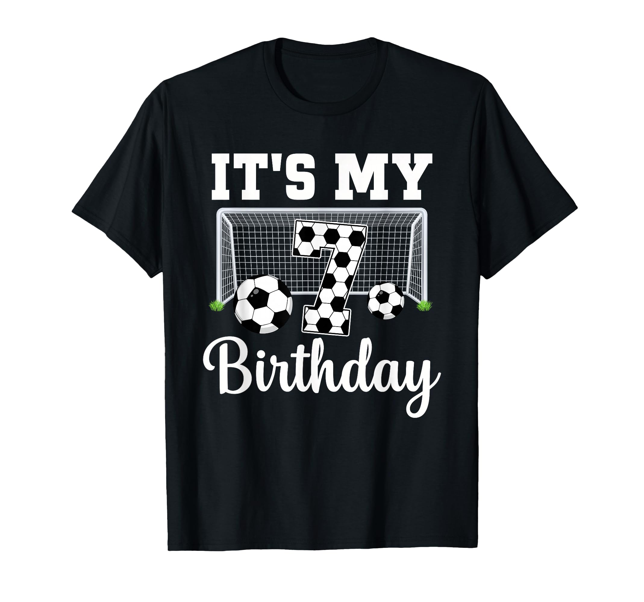 Its My 7Th Birthday Soccer 7 Year Old T-Shirt - Aesthetic Graphic Unisex - T-Shirt, Sweatshirt, Hoodie
