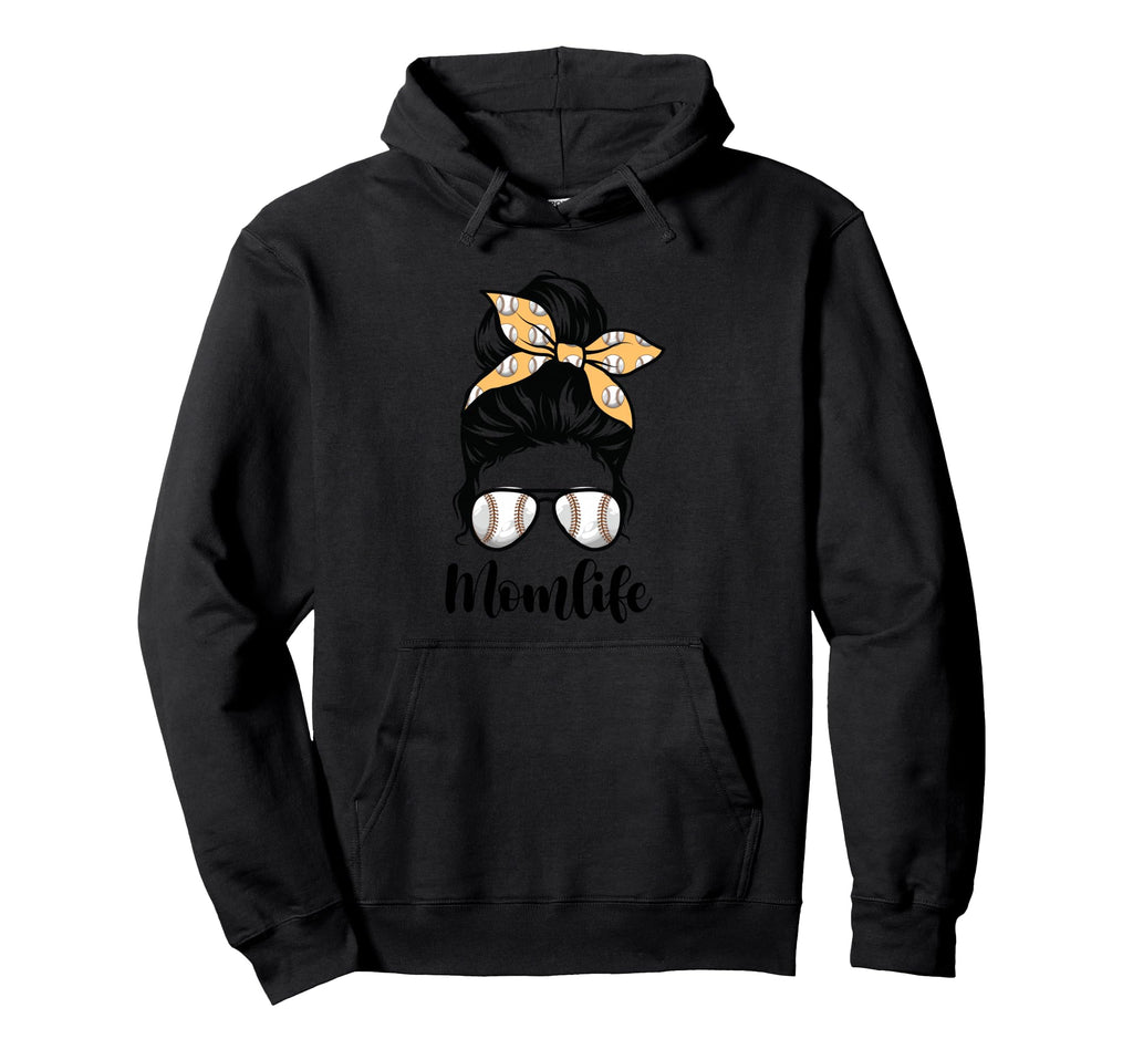 Mom Life Messy Bun Lovers Mother Soccer Hoodie - Aesthetic Graphic Unisex - T-Shirt, Sweatshirt, Hoodie