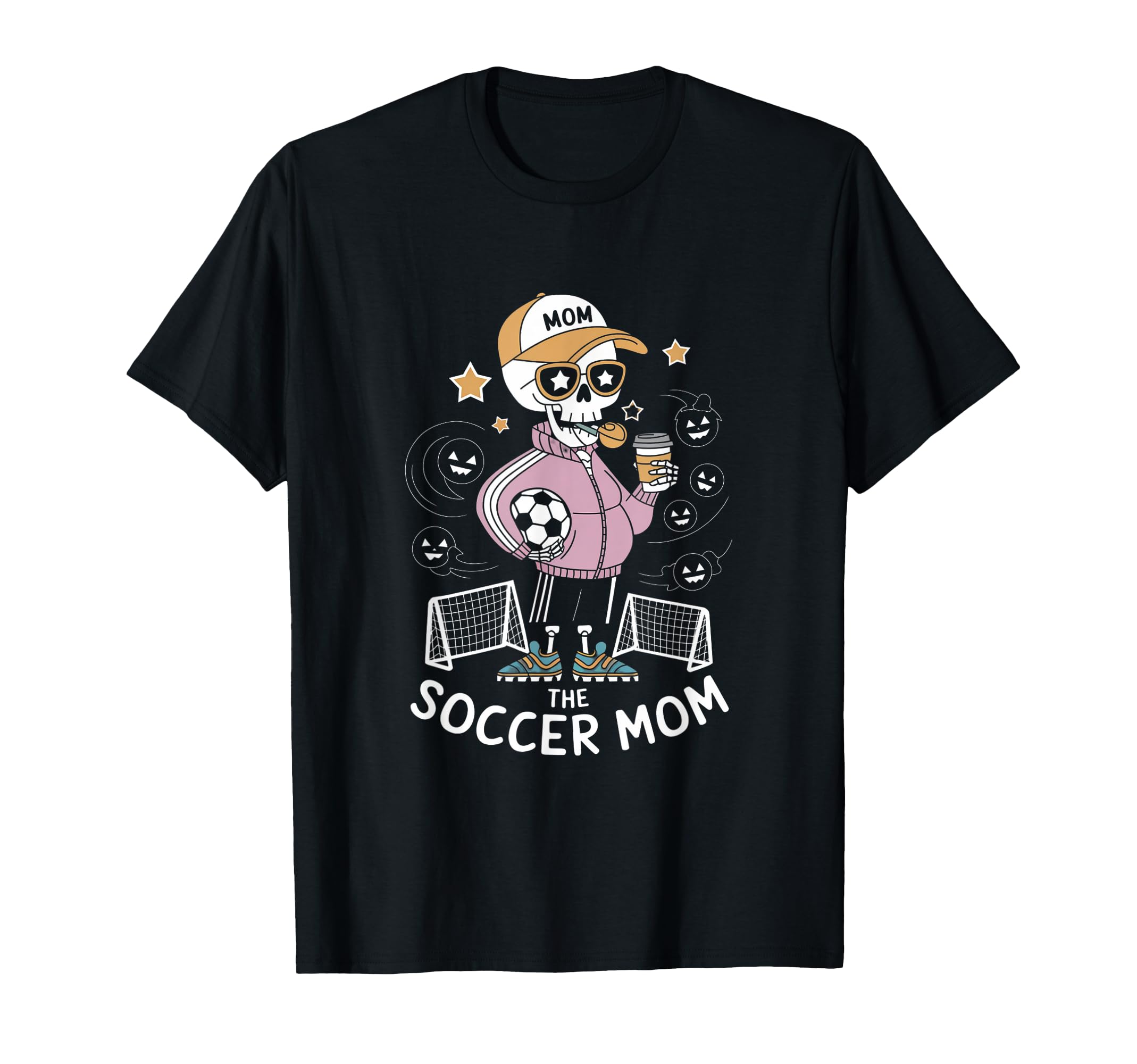 Soccer Mom Skeletton Halloween Soccer T-Shirt - Graphic Print Men Women - T-Shirt, Sweatshirt, Hoodie