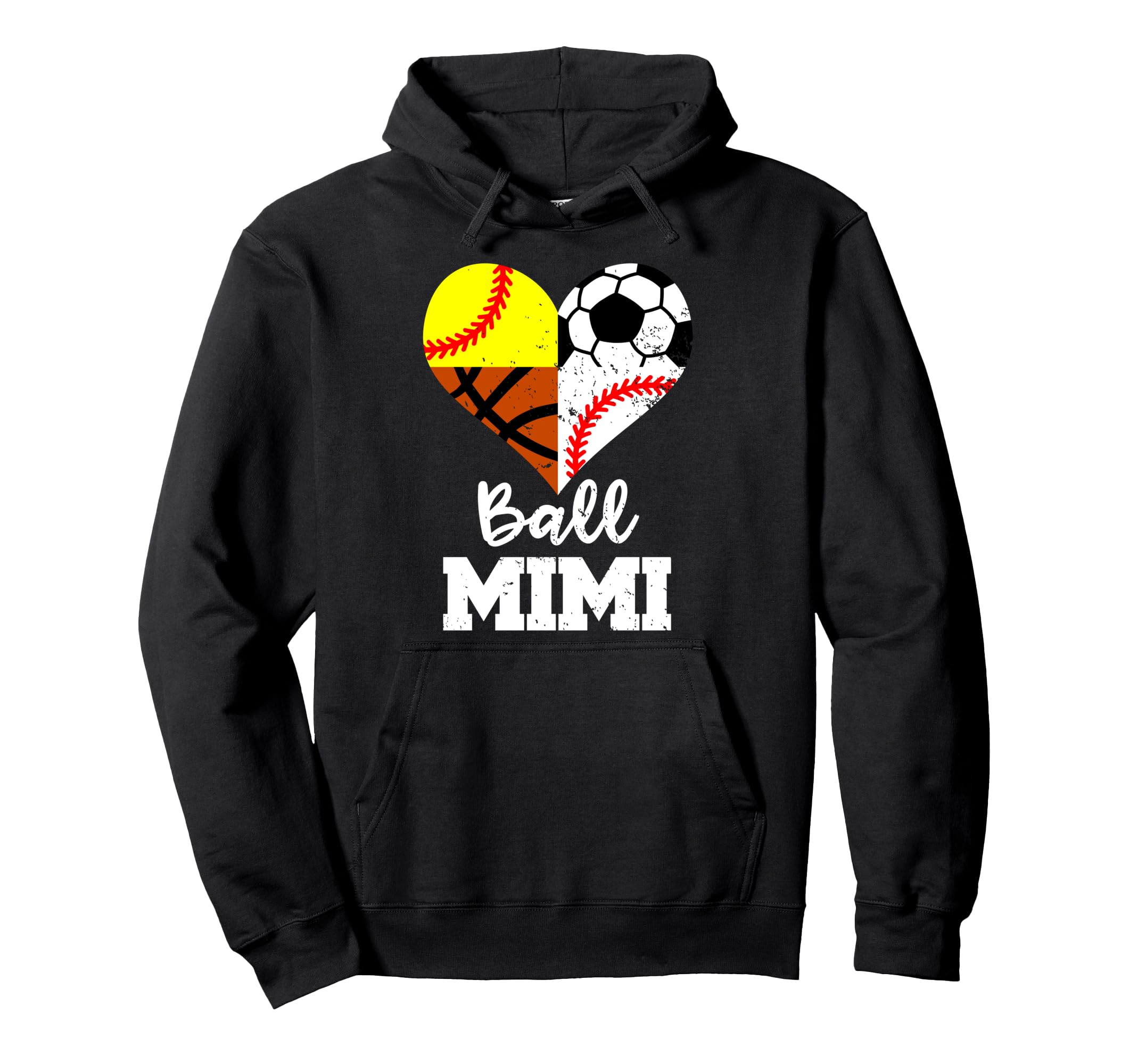Ball Mimi Soccer Baseball Softball Hoodie - Minimalist Print Unisex - T-Shirt, Sweatshirt, Hoodie