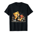 Funny Bench Mode Soccer Bear Relaxing T-Shirt - Minimalist Print Unisex - T-Shirt, Sweatshirt, Hoodie
