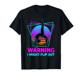 Warning I Might Flip Out Funny Gymnast T-Shirt - Minimalist Print Unisex - T-Shirt, Sweatshirt, Hoodie