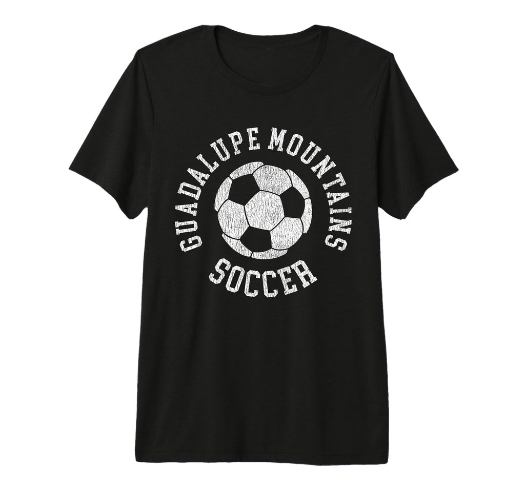 Guadalupe Mountains Soccer Distressed T-Shirt - Novelty Apparel Men Women - T-Shirt, Sweatshirt, Hoodie
