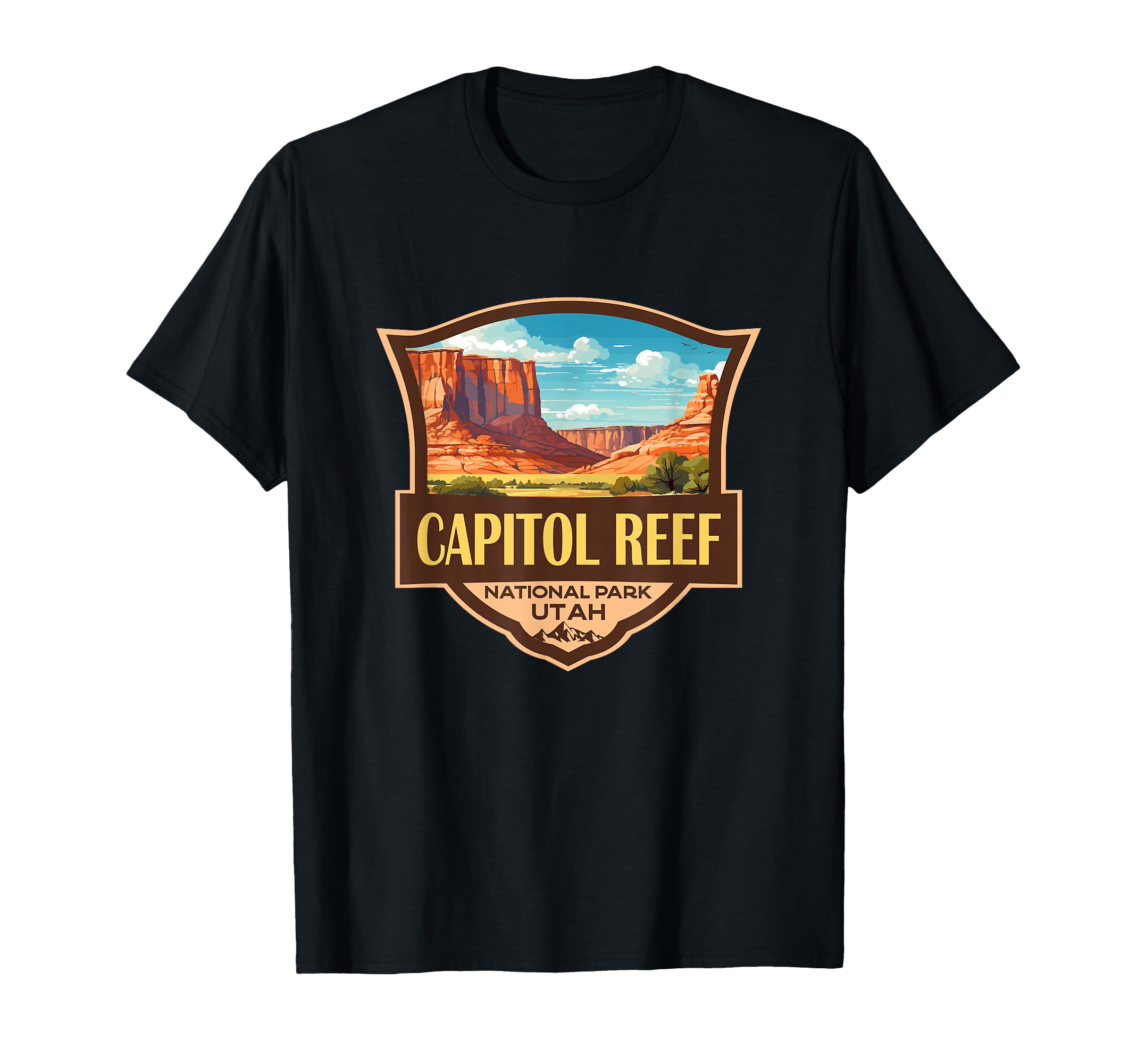 Capitol Reef National Park Illustration T-Shirt - Graphic Print Unisex - T-Shirt, Sweatshirt, Hoodie