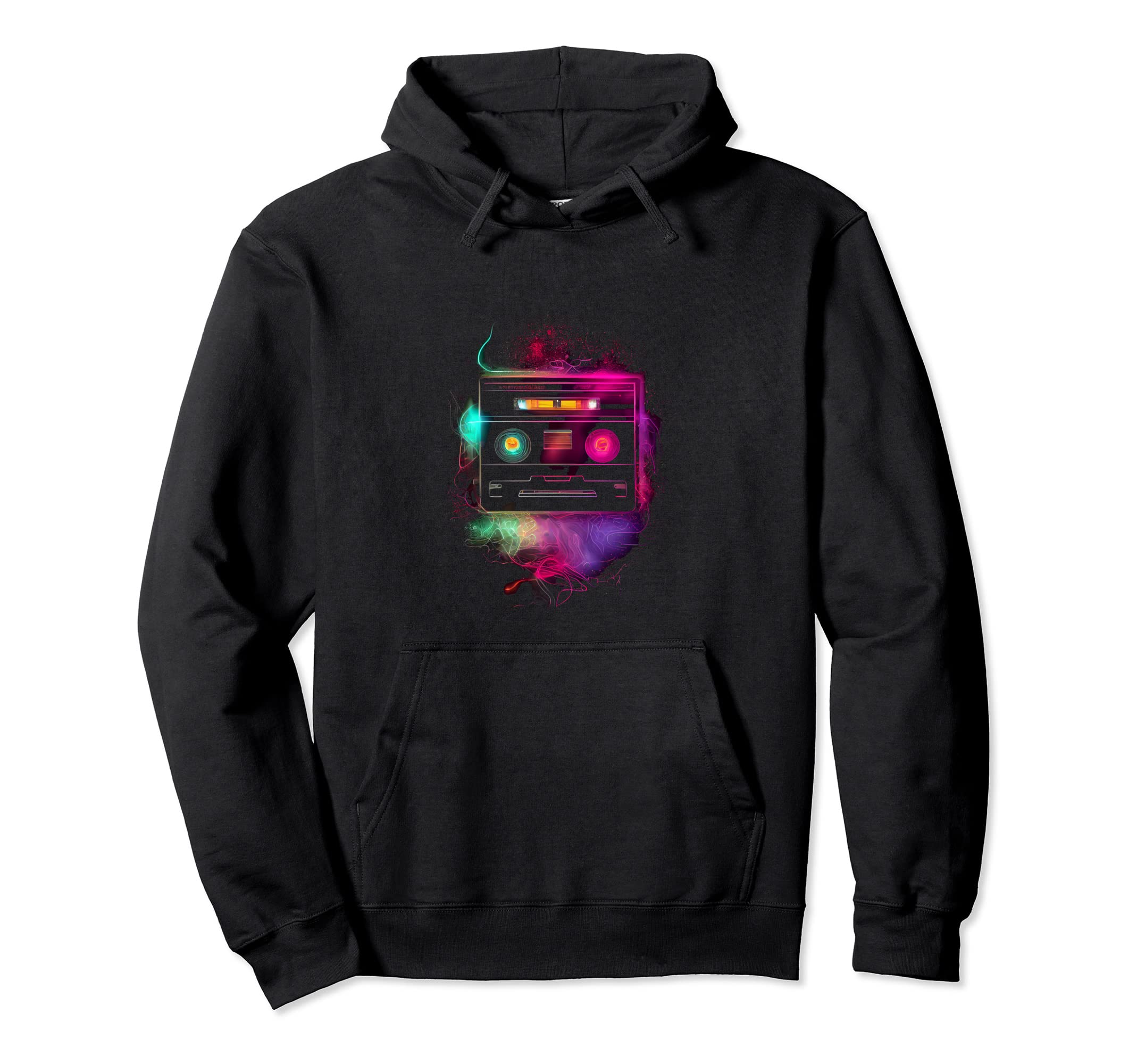 80S 90S Cassette Music Tape Hoodie - Trendy Graphic Unisex - T-Shirt, Sweatshirt, Hoodie