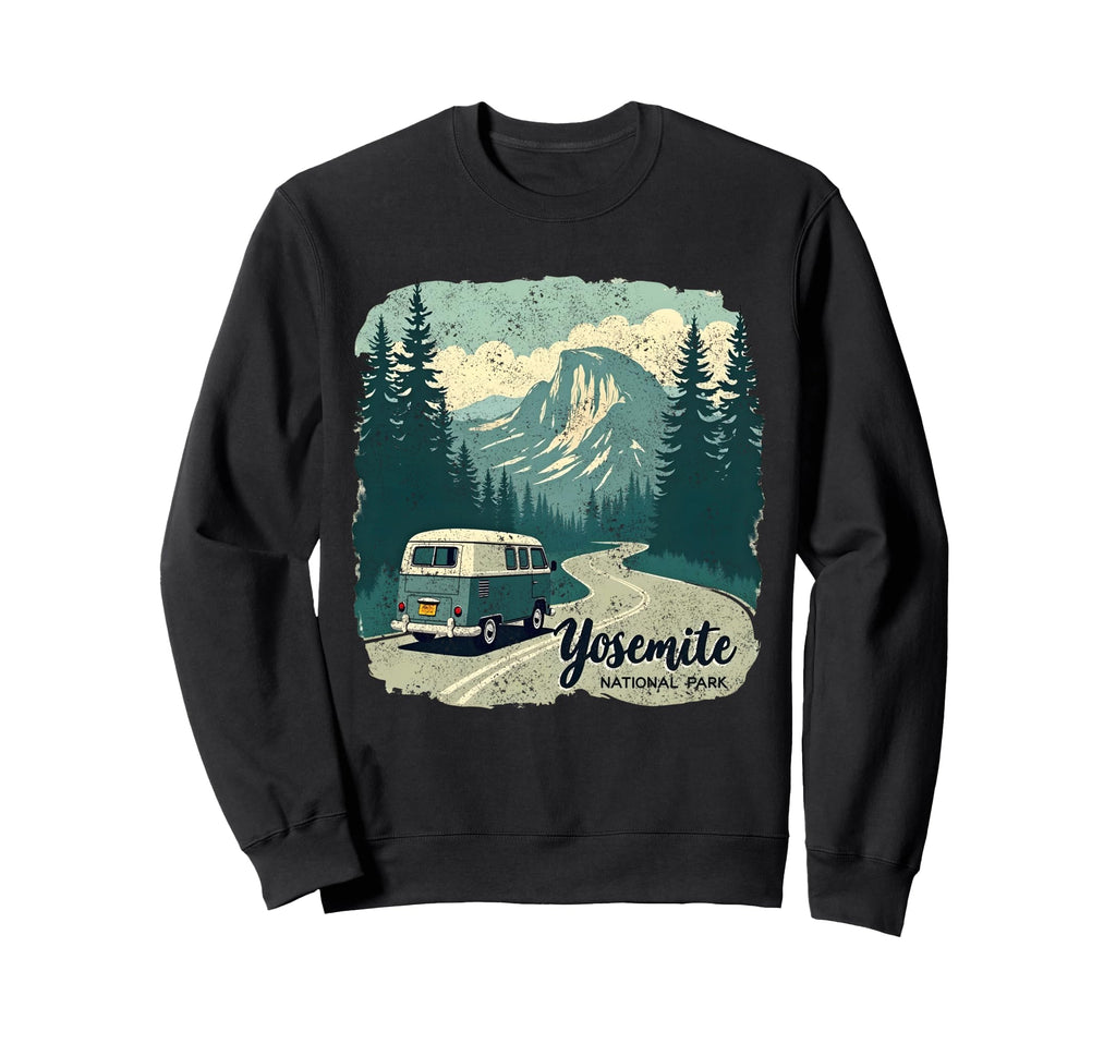 Yosemite National Park Mountain Sweatshirt - Novelty Apparel Unisex - T-Shirt, Sweatshirt, Hoodie