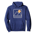 Mountain Sunrise Minimalist Nature Hoodie - Streetwear Style for Adults - T-Shirt, Sweatshirt, Hoodie