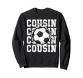 Soccer Cousin Cracked Wall Sweatshirt - Casual Everyday Wear Men Women - T-Shirt, Sweatshirt, Hoodie