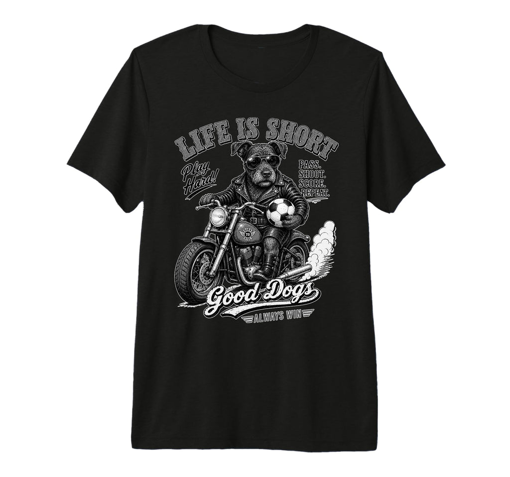 Patterdale Terrier Ride Motorbike T-Shirt - Custom Art Print Men Women - T-Shirt, Sweatshirt, Hoodie