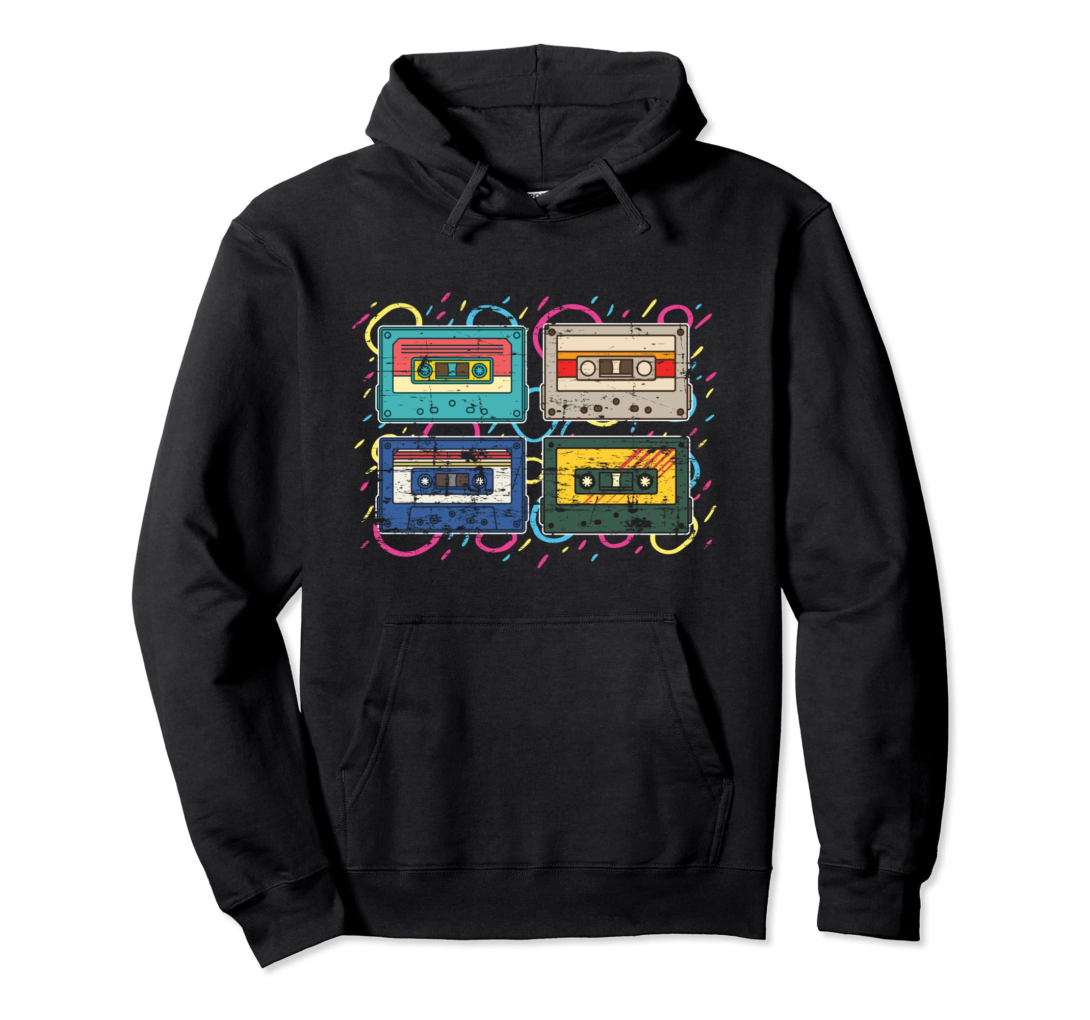 Eighties Mixtape 1980S Music Lover 80S Hoodie - Minimalist Print Men Women - T-Shirt, Sweatshirt, Hoodie