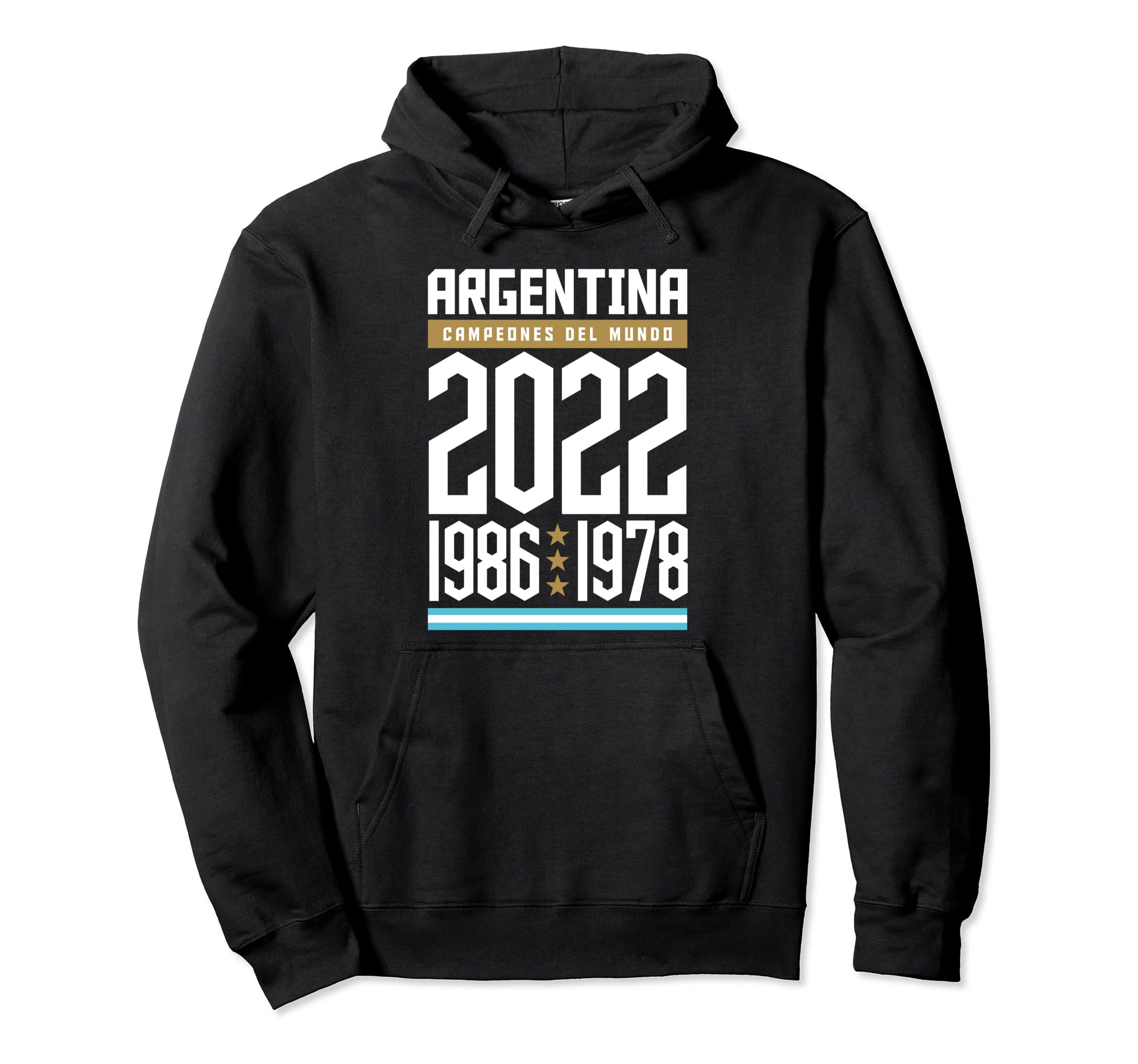 Argentina World Champion 2022 Soccer Fans Hoodie - Graphic Print Unisex - T-Shirt, Sweatshirt, Hoodie