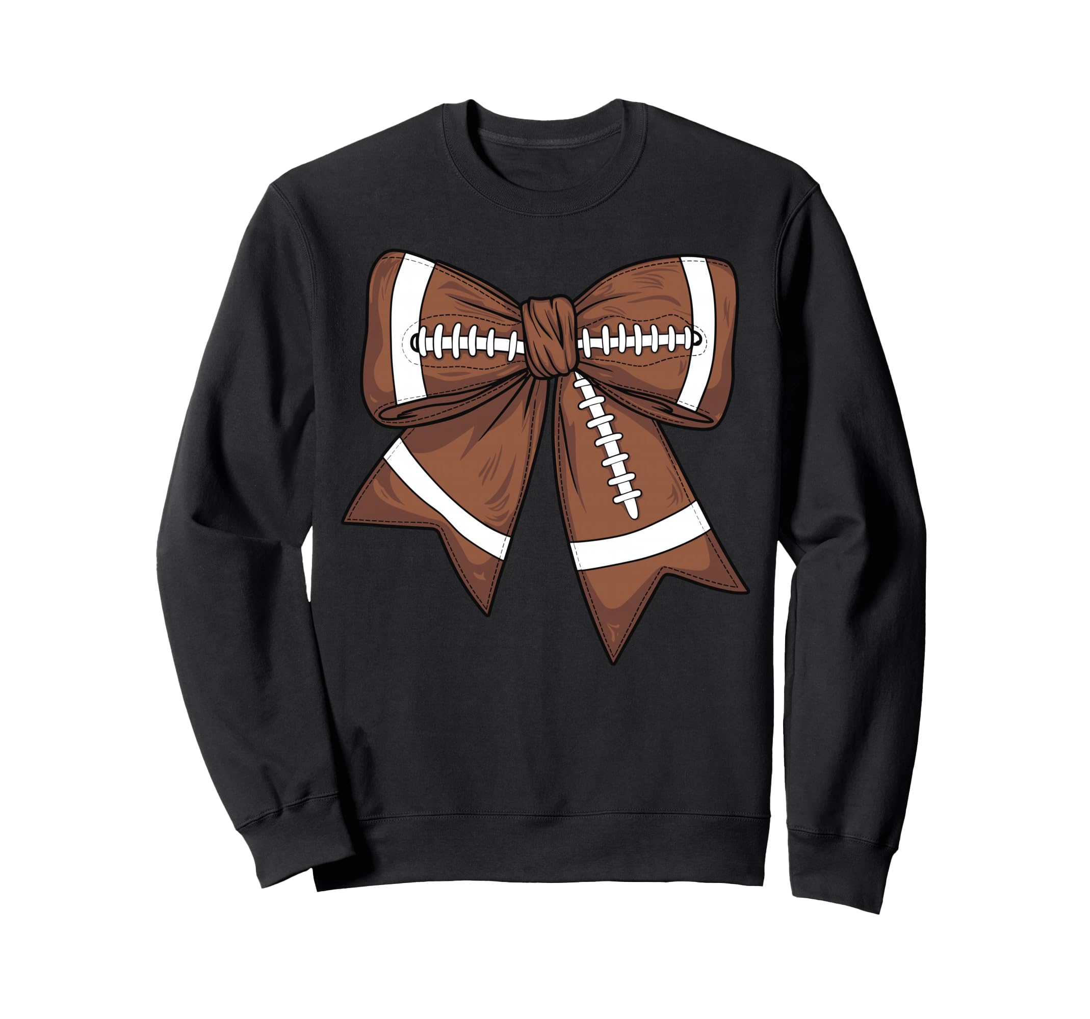 Coquette Bow Football Football Mom Sweatshirt - Aesthetic Graphic Unisex - T-Shirt, Sweatshirt, Hoodie