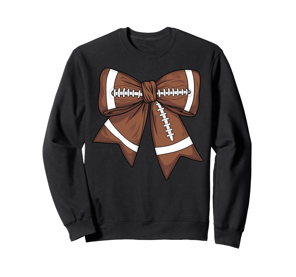 Coquette Bow Football Football Sweatshirt - Custom Art Print for Adults - T-Shirt, Sweatshirt, Hoodie