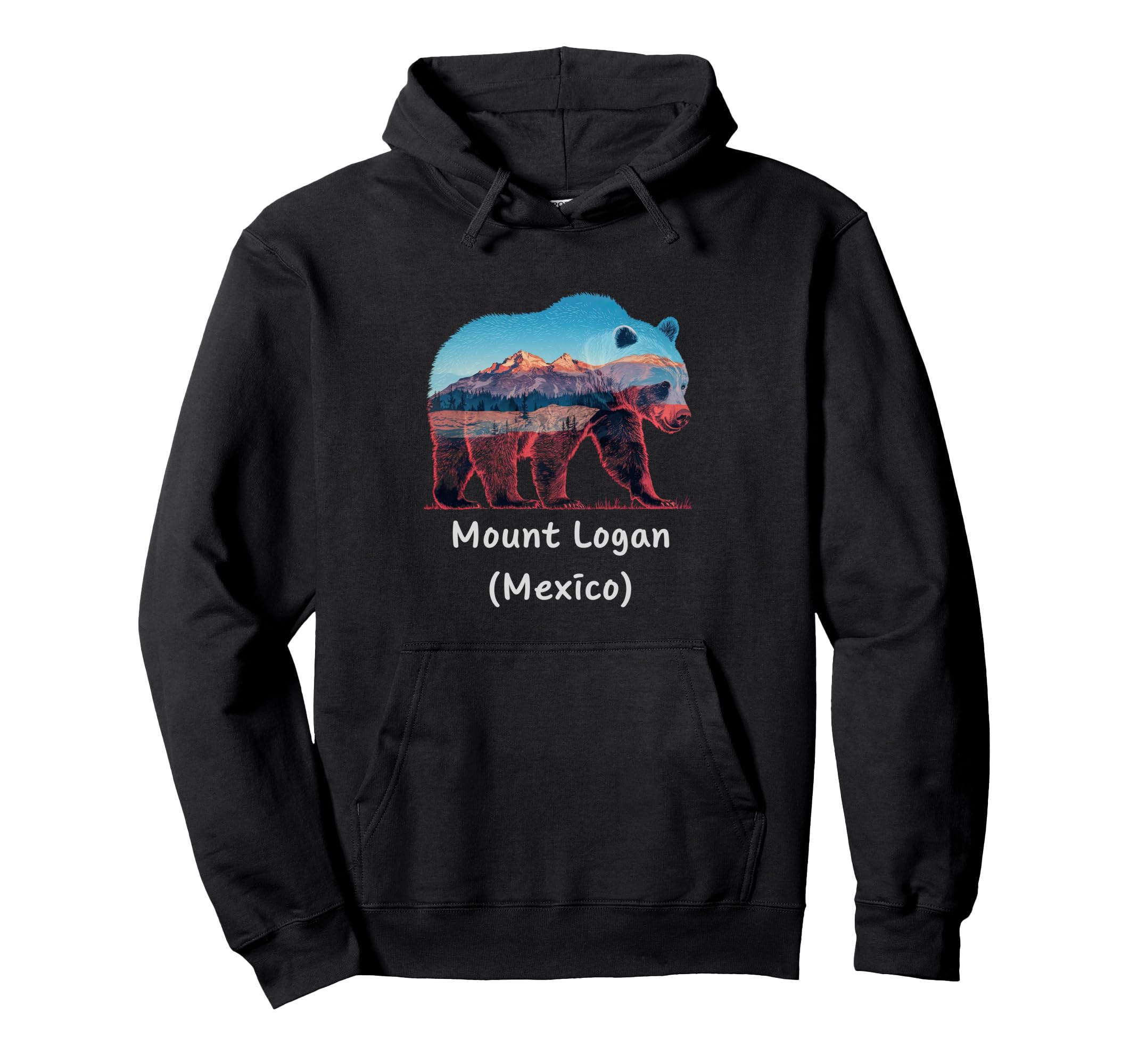 Hiking Camping Mount Logan Mexico Hoodie - Custom Art Print Men Women - T-Shirt, Sweatshirt, Hoodie