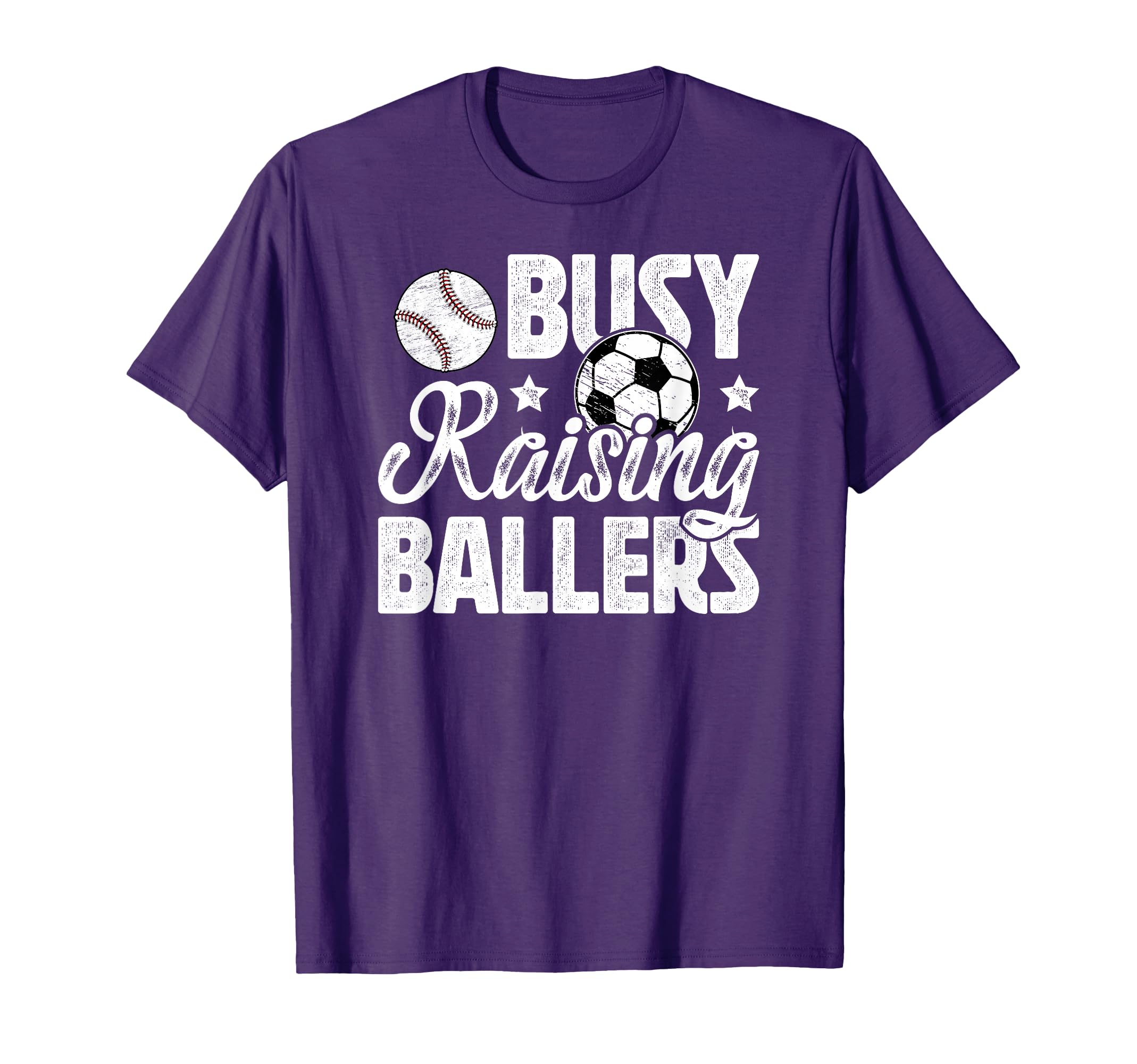 Busy Raising Ballers Soccer T-Shirt - Fun Novelty Design for Adults - T-Shirt, Sweatshirt, Hoodie