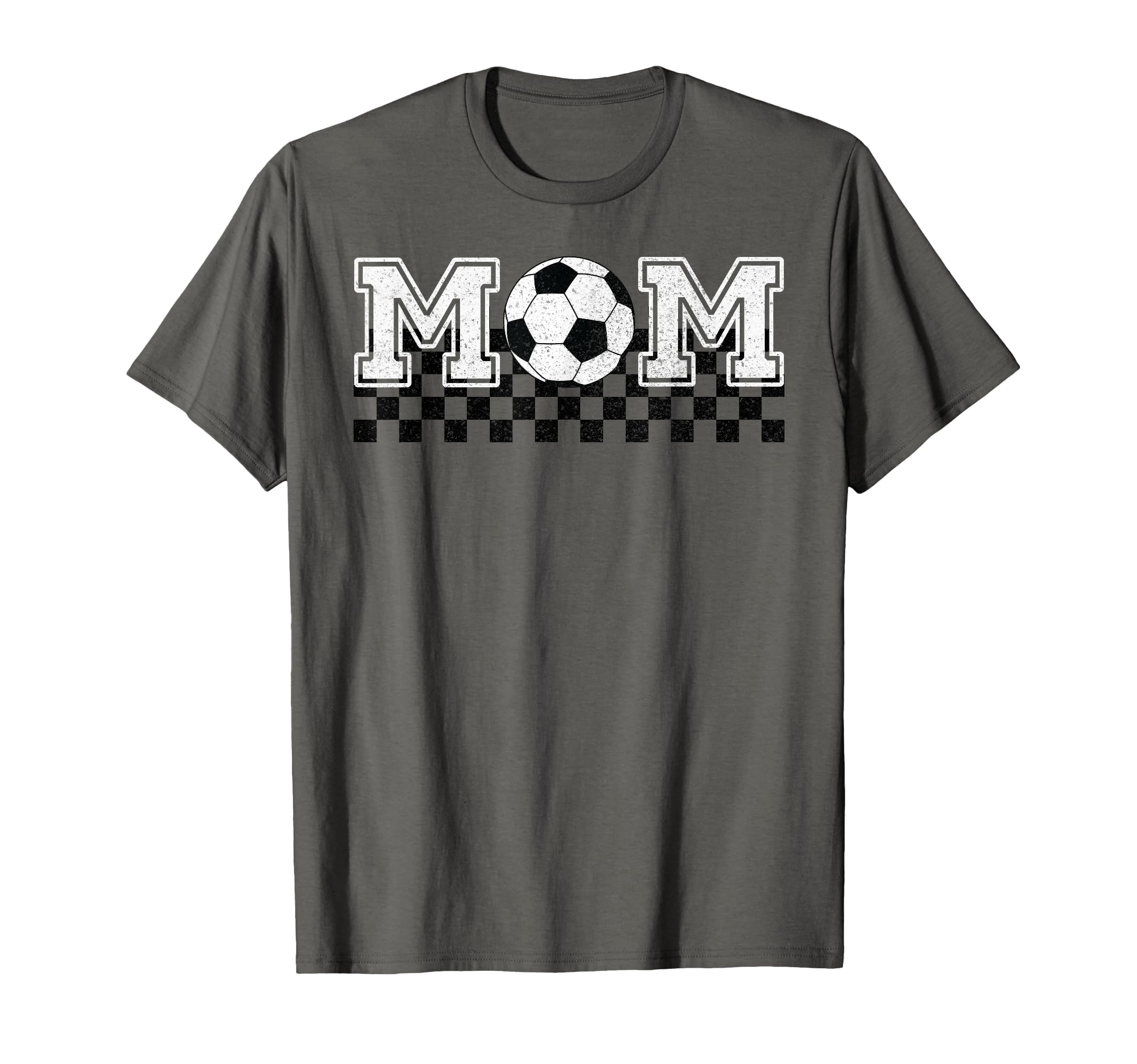 Soccer Mom Soccer Mama Checkered T-Shirt - Novelty Apparel for Adults - T-Shirt, Sweatshirt, Hoodie